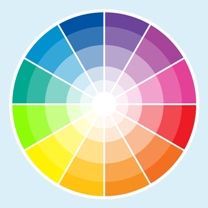 Display stand colour wheel