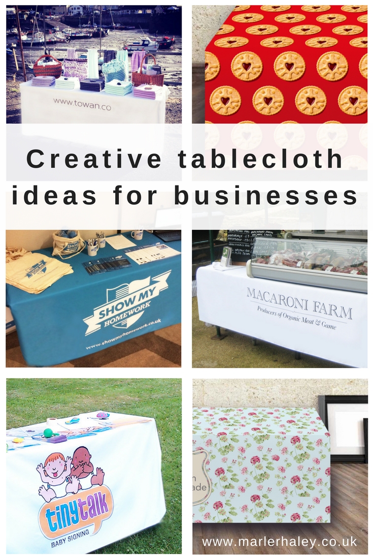 Creative tablecloth ideas for businesses