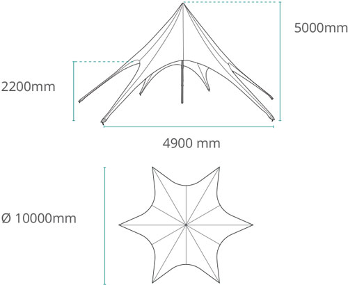 Star Tent Dimensions