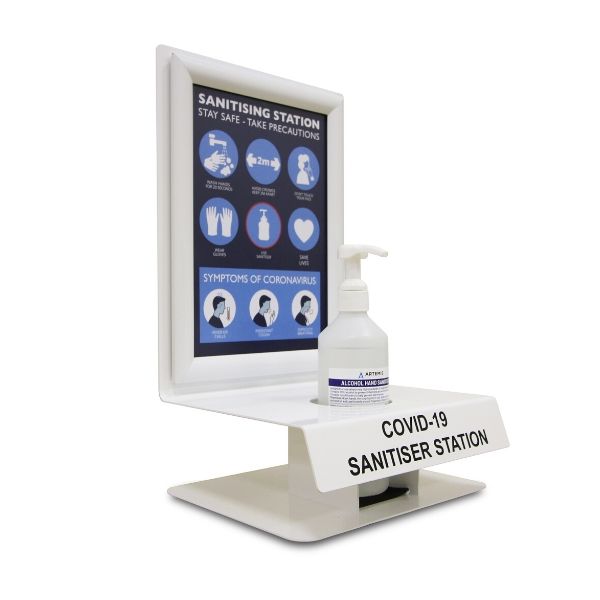 Desktop Sanitising Station with Branding