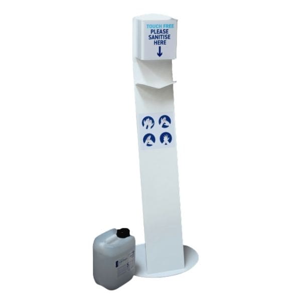 Hands Free Sanitiser Station - Acrylic Station with Branding