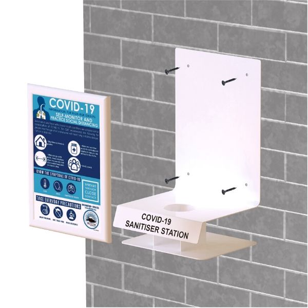 Wall Mounted Sanitising Station with Branding